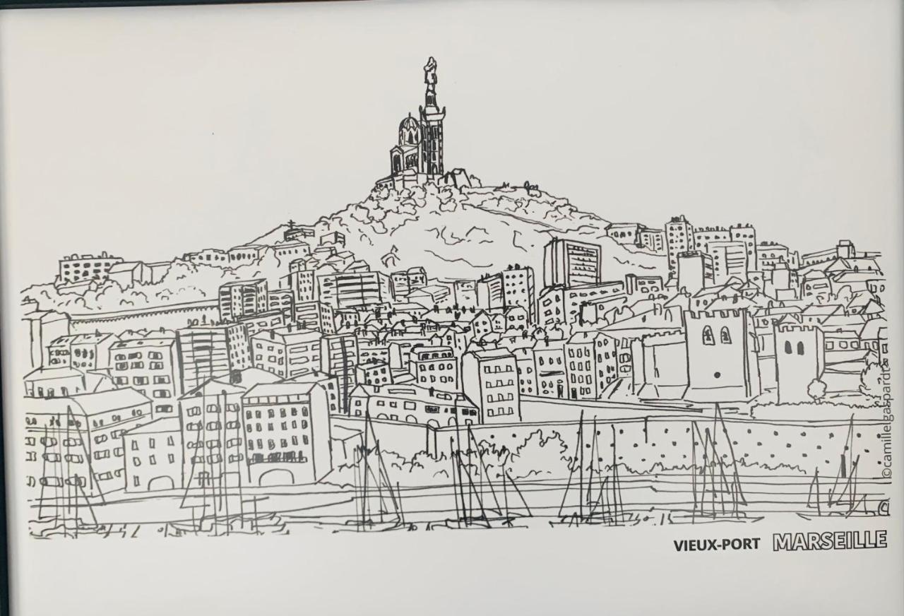 マルセイユWonderful Place Near Vieux Port 56M2アパートメント エクステリア 写真